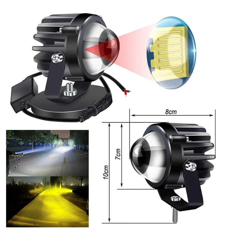 Headlight Aiming Tool - โคมไฟ LED รถจักรยานยนต์สำหรับรถบรรทุก SUV โคมไฟแอลอีดีไฟหน้ารถมอเตอร์ไซค์ไฟตัดหมอกแสงแสงเลเซอร์ LED