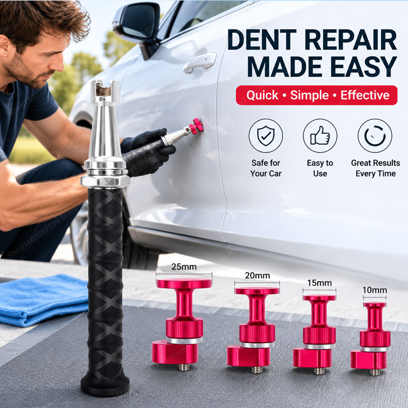 Dent Repair Puller - ชุดเครื่องมือซ่อมรอยบุบตัวถังรถยนต์แบบหลายขนาด 5 ชิ้น ไม่ต้องใช้สี สำหรับซ่อมรอยบุบตัวถังรถยนต์ที่บ้าน