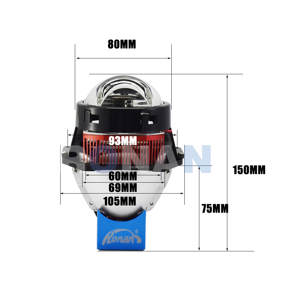 Ronan 3นิ้ว Matrix เสริม Hyper - Headlight Aiming Tool บทวิจารณ์และราคา