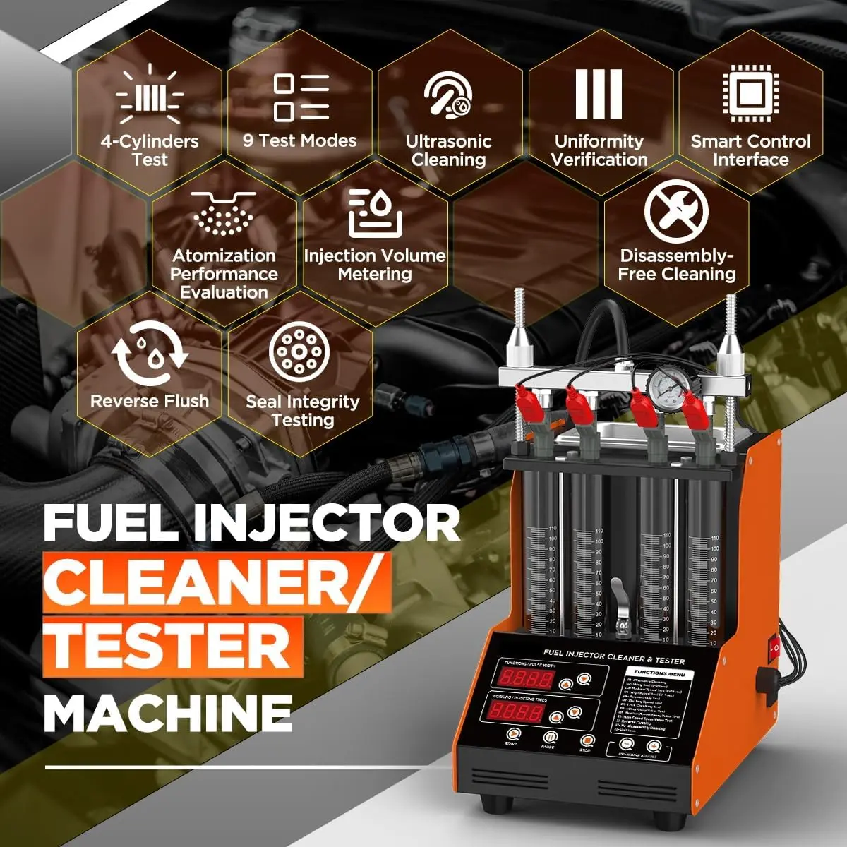 เครื่องทำความสะอาดหัวฉีดน้ำมัน - Fuel Injector Tester บทวิจารณ์และราคา