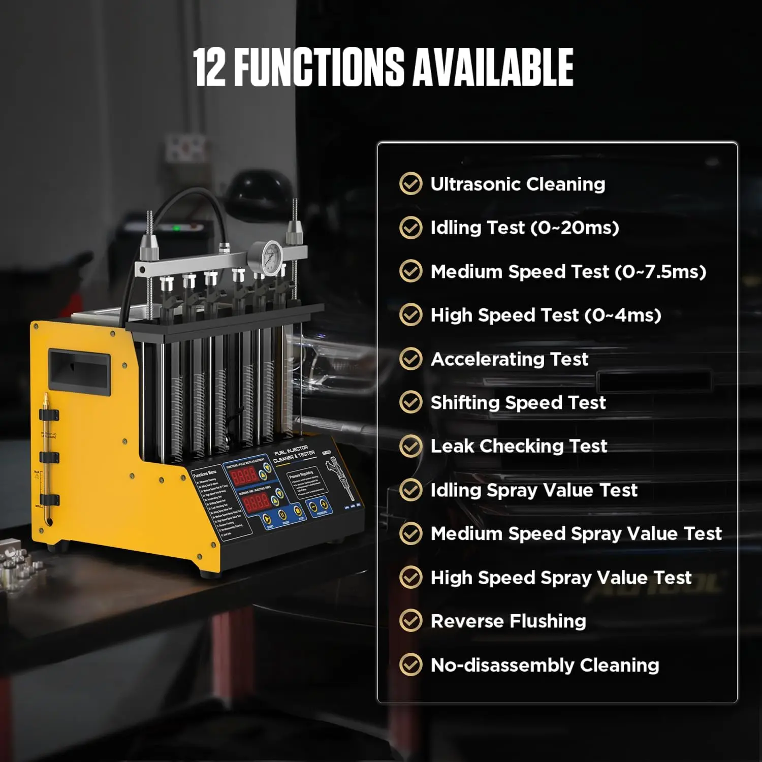 เครื่องทดสอบและทำความสะอาดหัวฉ - Fuel Injector Tester บทวิจารณ์และราคา