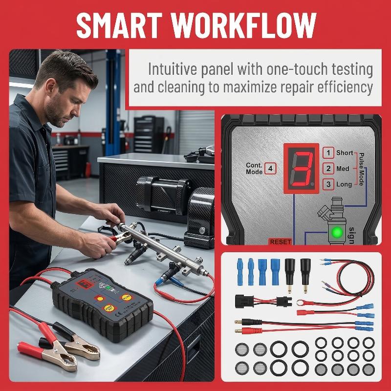 ชุดทดสอบและทำความสะอาดหัวฉีดน้ - Fuel Injector Tester บทวิจารณ์และราคา