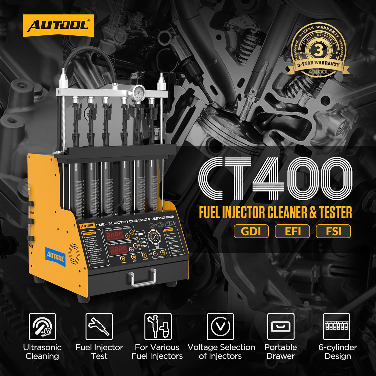 เครื่องทำความสะอาดหัวฉีดน้ำมัน - Fuel Injector Tester บทวิจารณ์และราคา