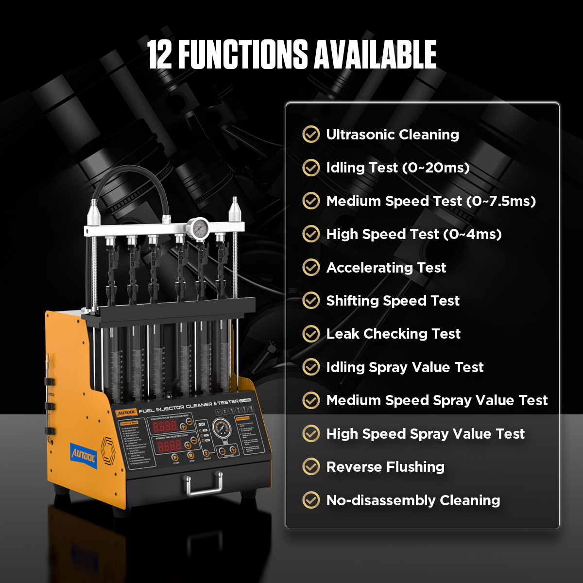 เครื่องทำความสะอาดหัวฉีดน้ำมัน - Fuel Injector Tester บทวิจารณ์และราคา
